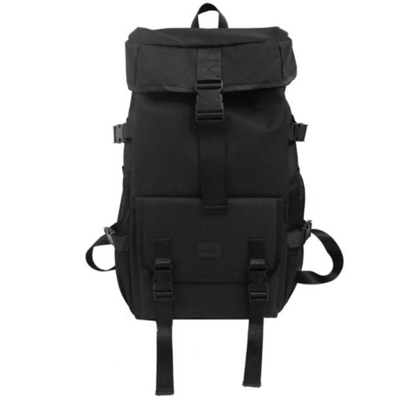 High School and College Students Female Super Fire Backpack Male Large Capacity Super Large Backpack Black