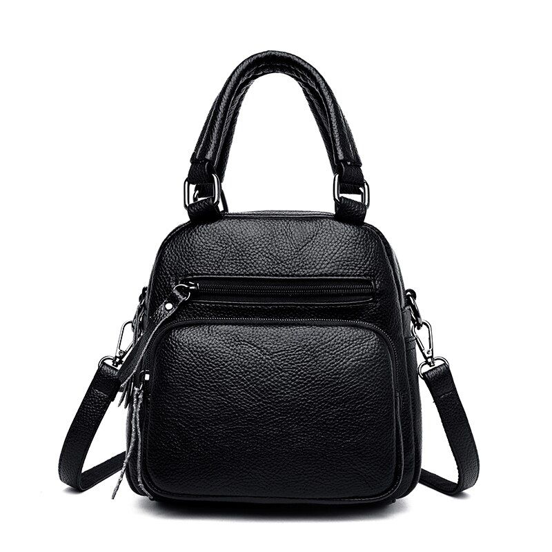 Brand 2018 New Preppy Style Solid Women Kawaii Rucksack Simple Lychee Pattern Ladies Travel Bag Student School Backpacks