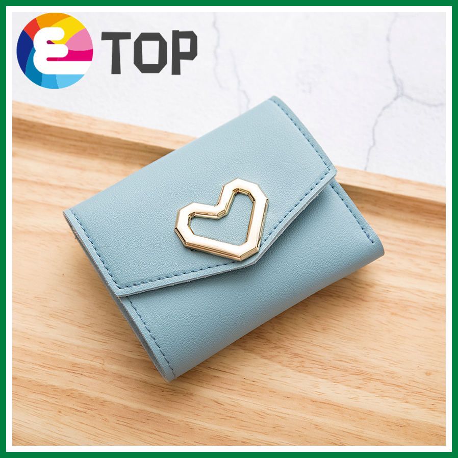 Female bag Korean personality simple love peach wallet trade summer Korean candy color clutch