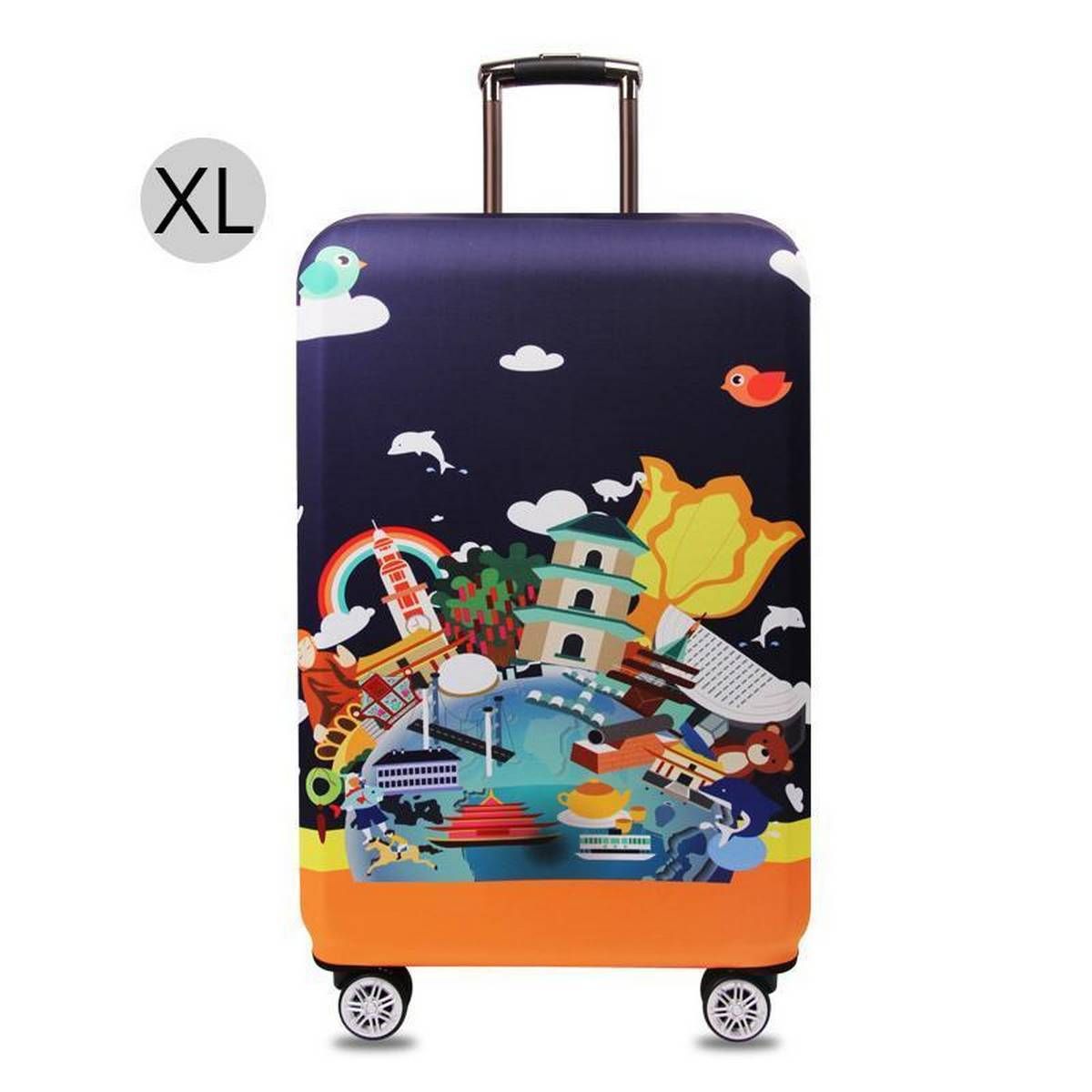 2017 new stretch case customized luggage protector suitcase trolley case thicker dustproof
