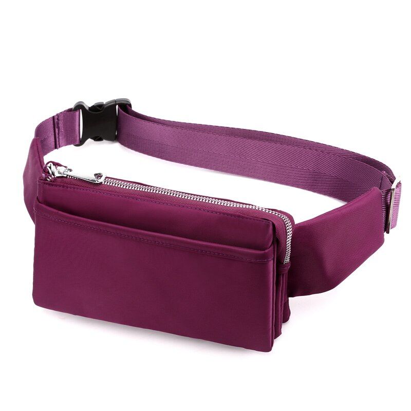 Fashion Waist Pack Waterproof Nylon Money Belt Bag Female Purse Fanny Pack Small Women Waist Bag Fashion Phone Pouch Belt Pillow
