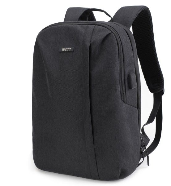 TINYAT Mens  backpack USB for 15.6 inch Man backpack Bag 90c open Business Shoulder backpack Male BagPack Travel Mochila