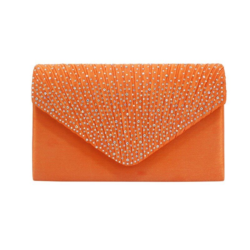 HIGH-END RHINESTONE pleated dinner bag woman wearing a dress with Cheongsam bag lady handbag dinner bag diamond hand bag