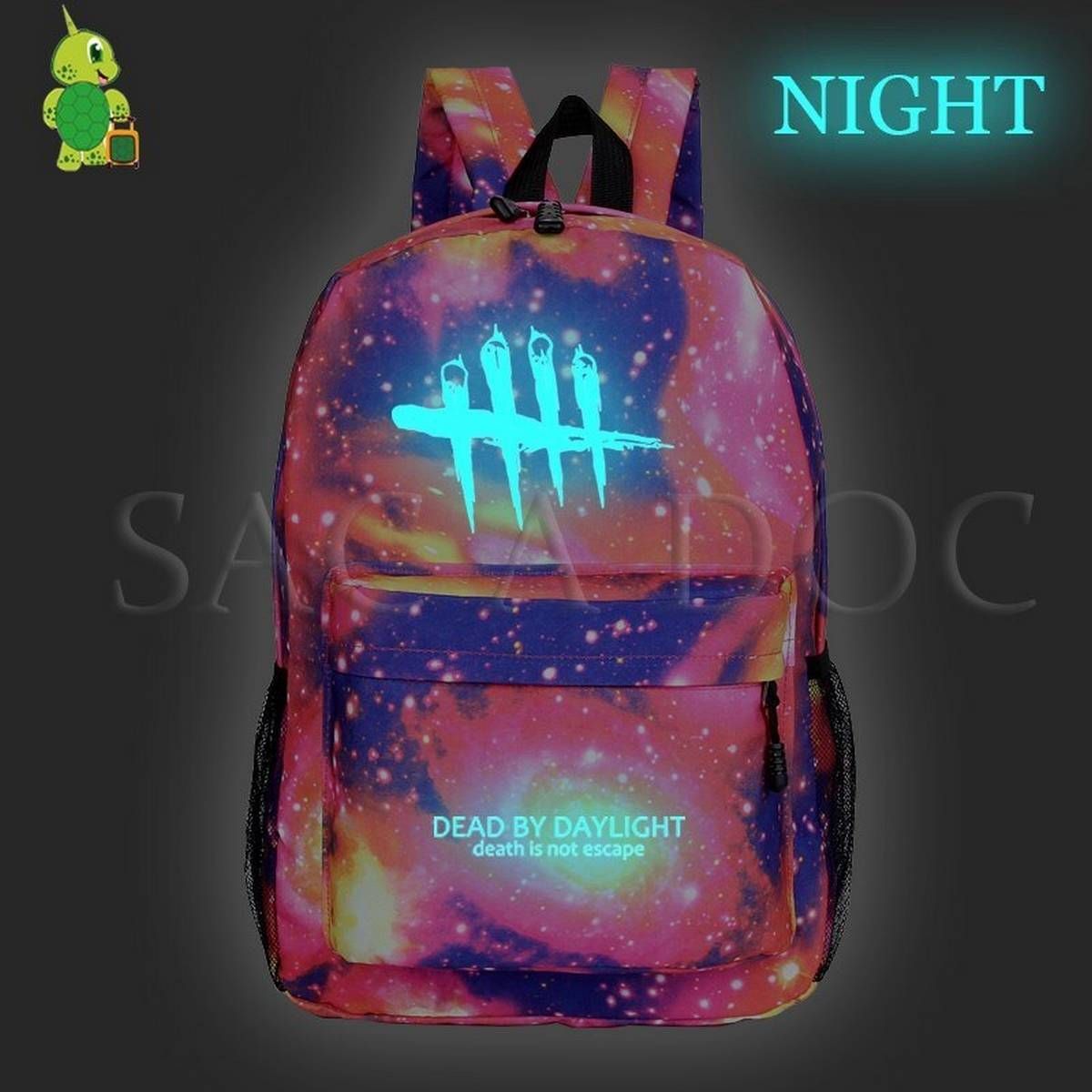 Dead By Daylight Backpack Luminous Galaxy School Bags for Teenage Girls Boys Travel Rucksack Children Book Bags Fans Gift