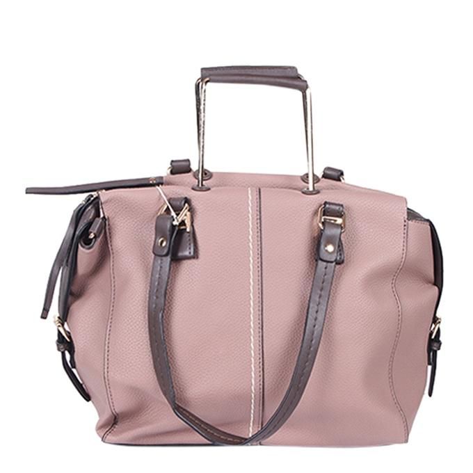 Rosy Brown Artificial Leather Shoulder Bag For Women