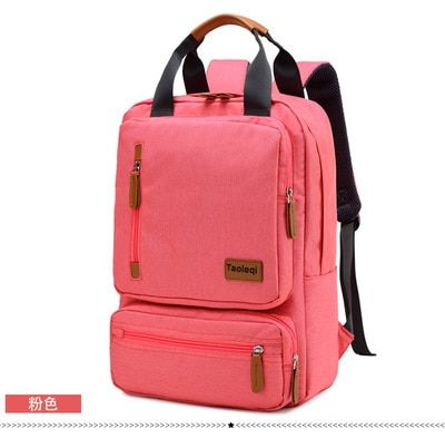 Laamei Nylon Women School Backpacks Anti Theft USB Charge Backpack Waterproof Bagpack School Bags Teenage Travel Bag