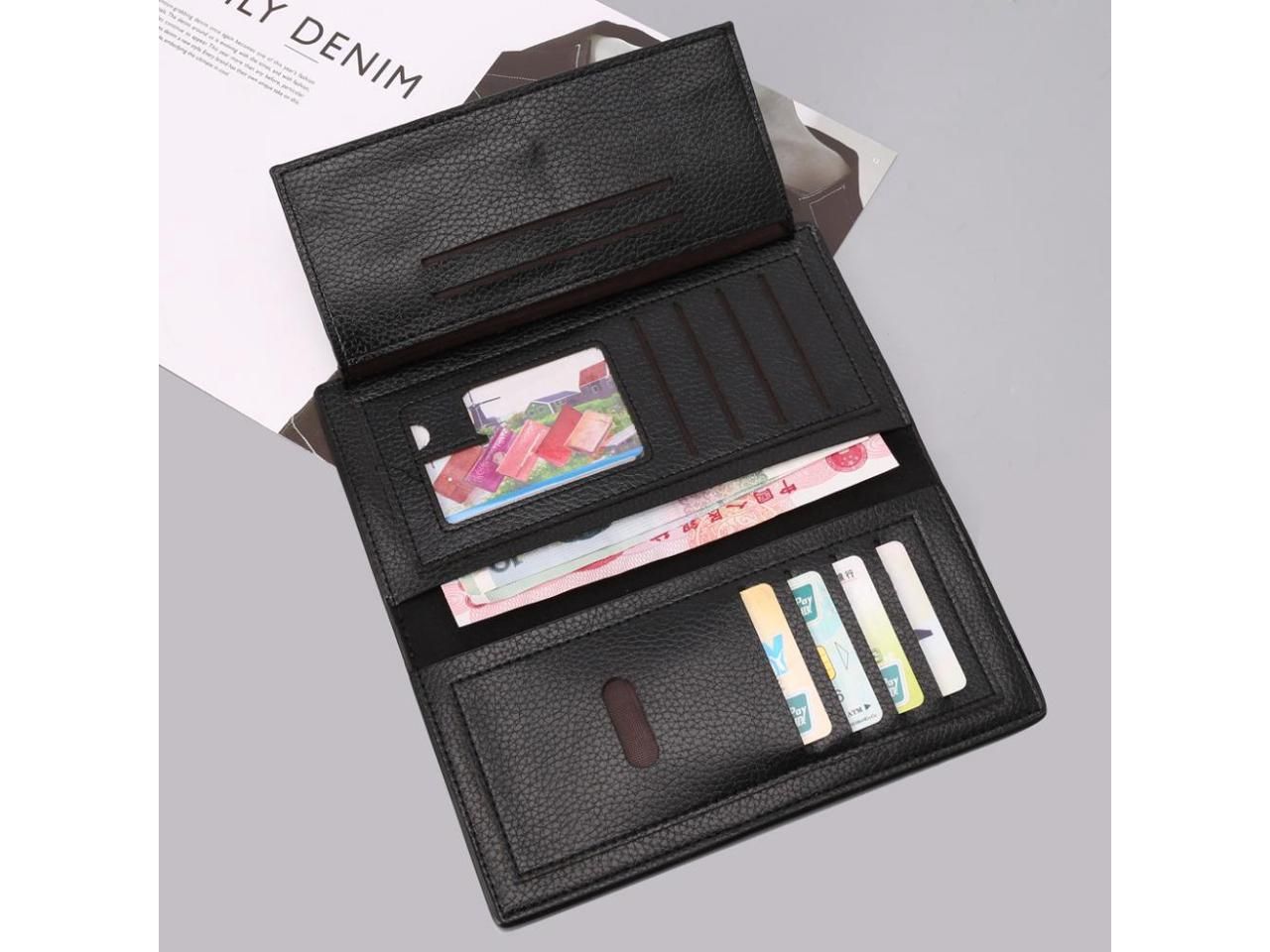 Shop Men-bense Long Leather Business Wallet