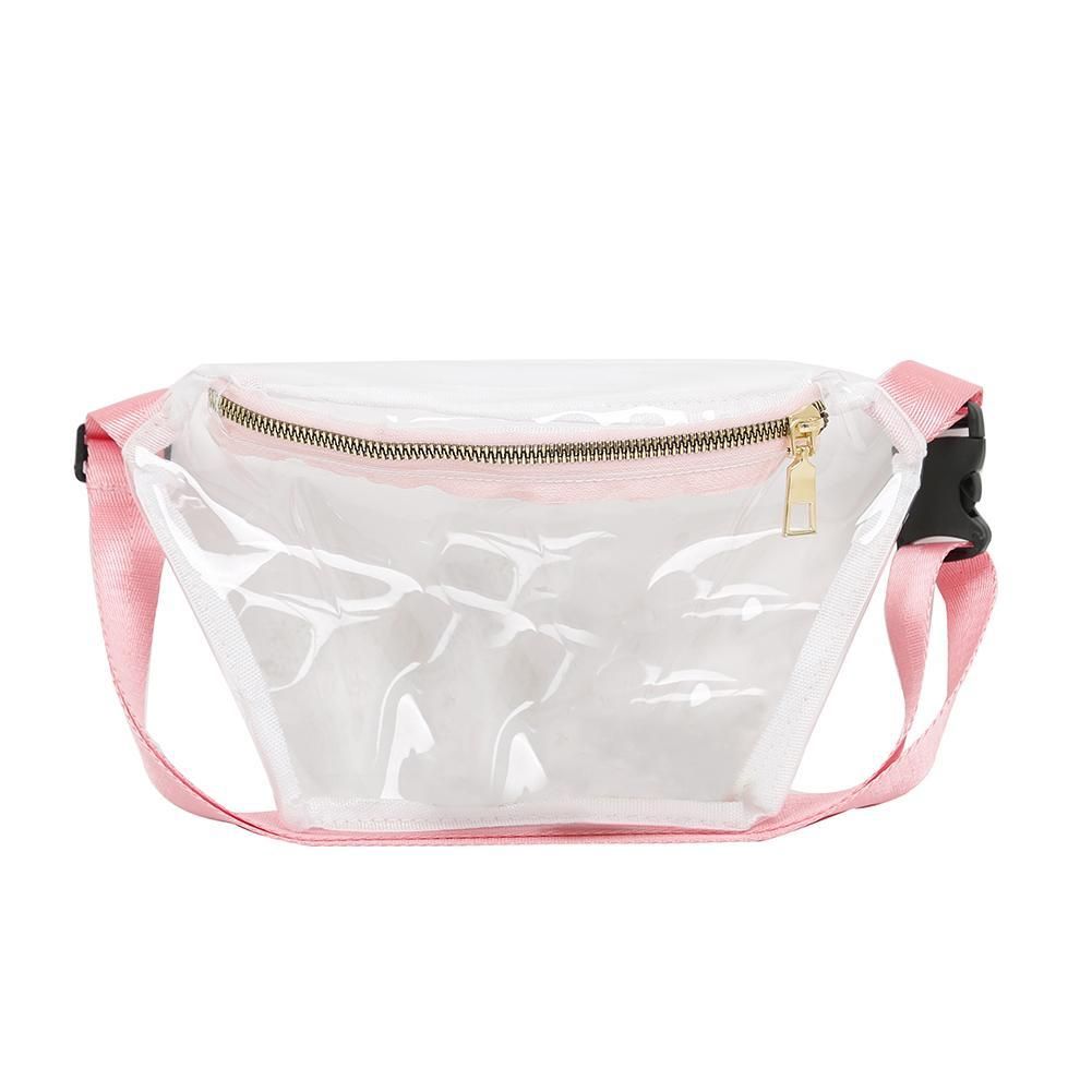 Women Transparent Waist Bags PVC Fanny Packs Girls Waterproof Chest Bags