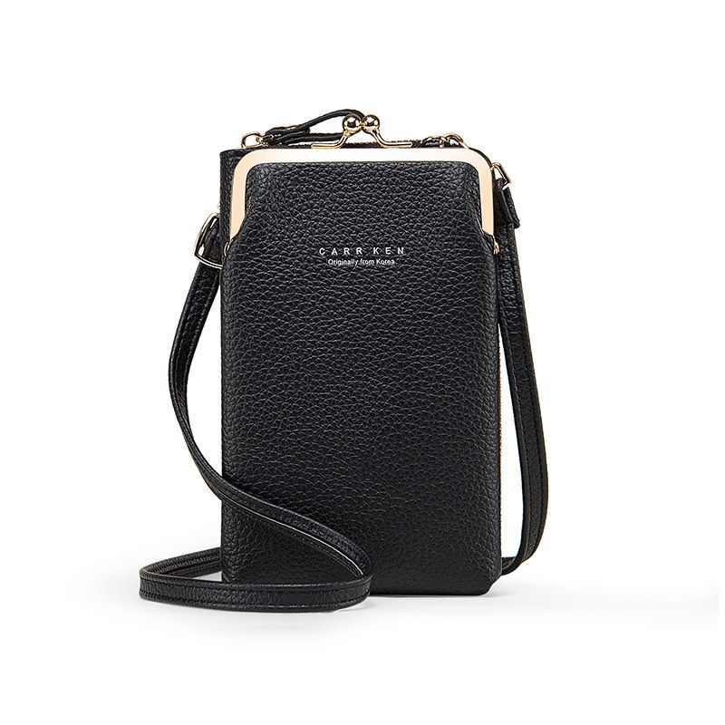 Women 9 Card Slots Phone Bag Solid Crossbody Bag for women