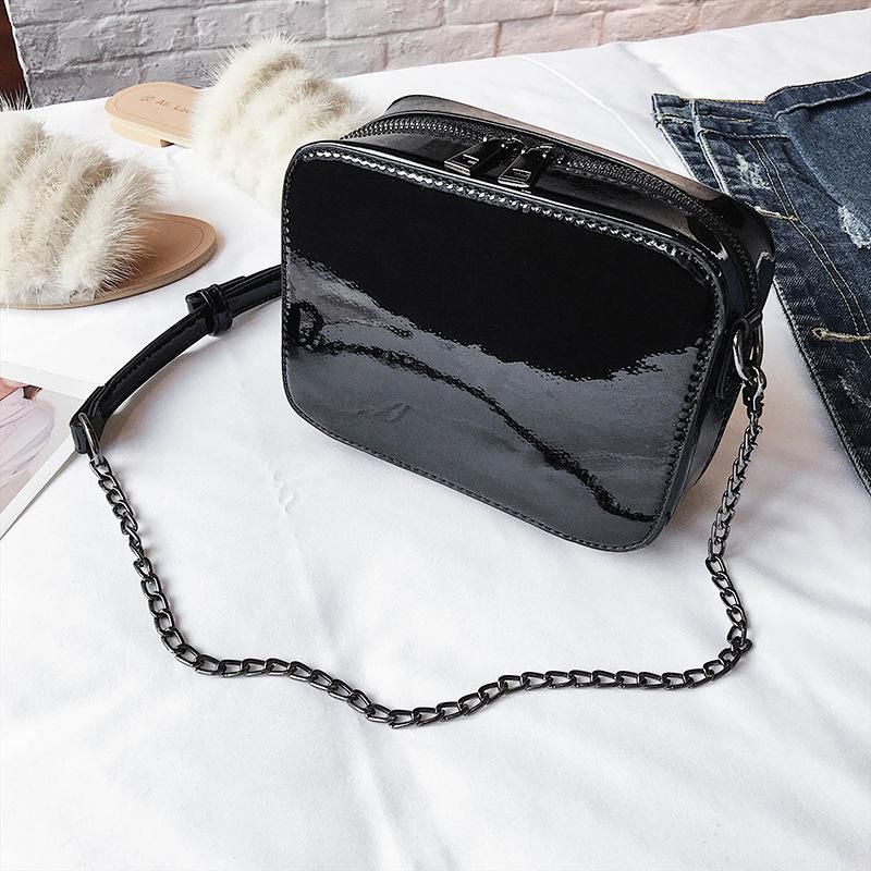 Women Laser Flap Bags Mirror Chain Shoulder Bag Summer Small Handbag Ladies Crossbody Bags Clutch Purse Handbag
