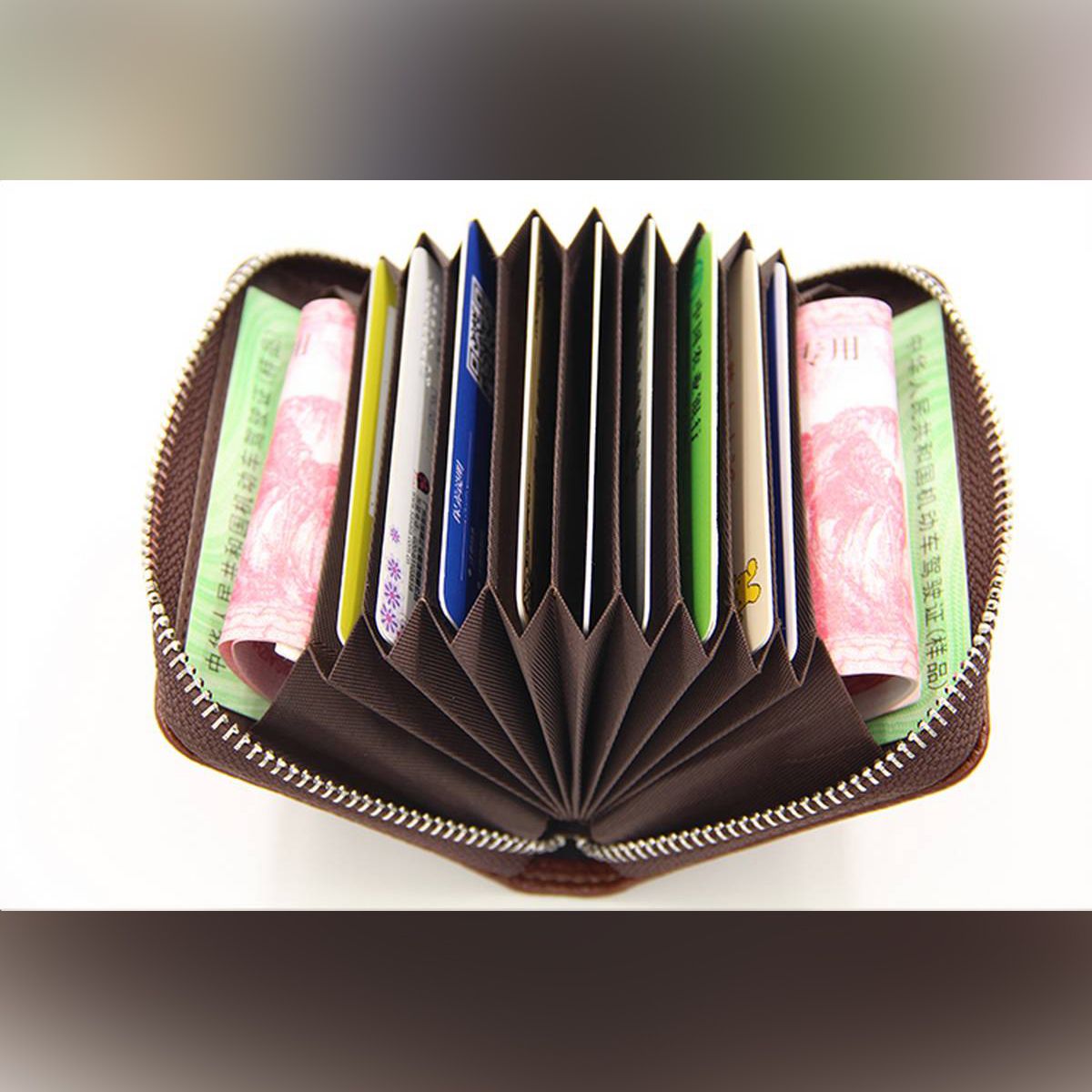 New Style Zipper All type Card Holder with Wallet For Men/Women