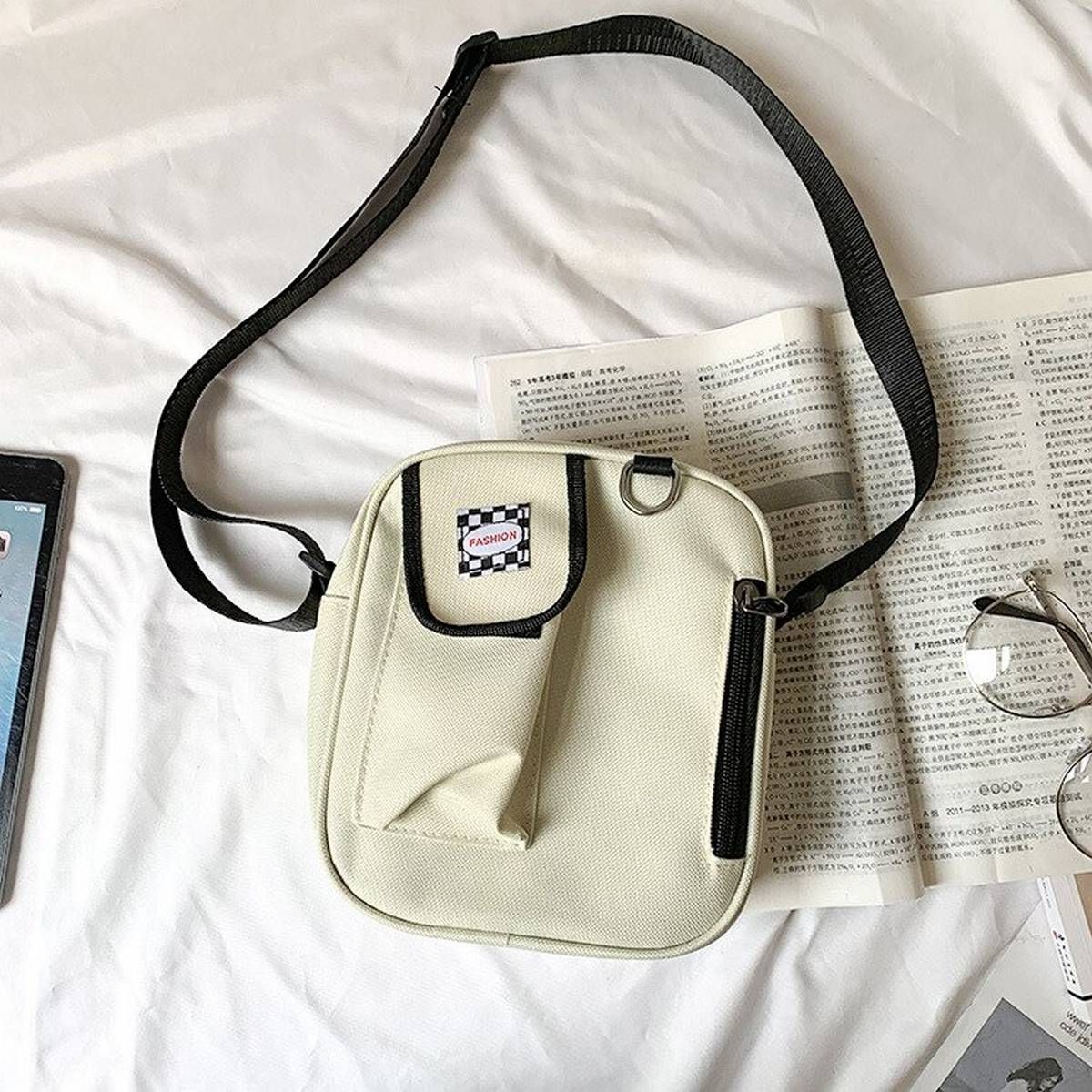 New Small Canvas Crossbody Bags for Women 2020 Korea Mini Lady Shoulder Messenger Bags Harajuku Girl Purse Purses and Handbags