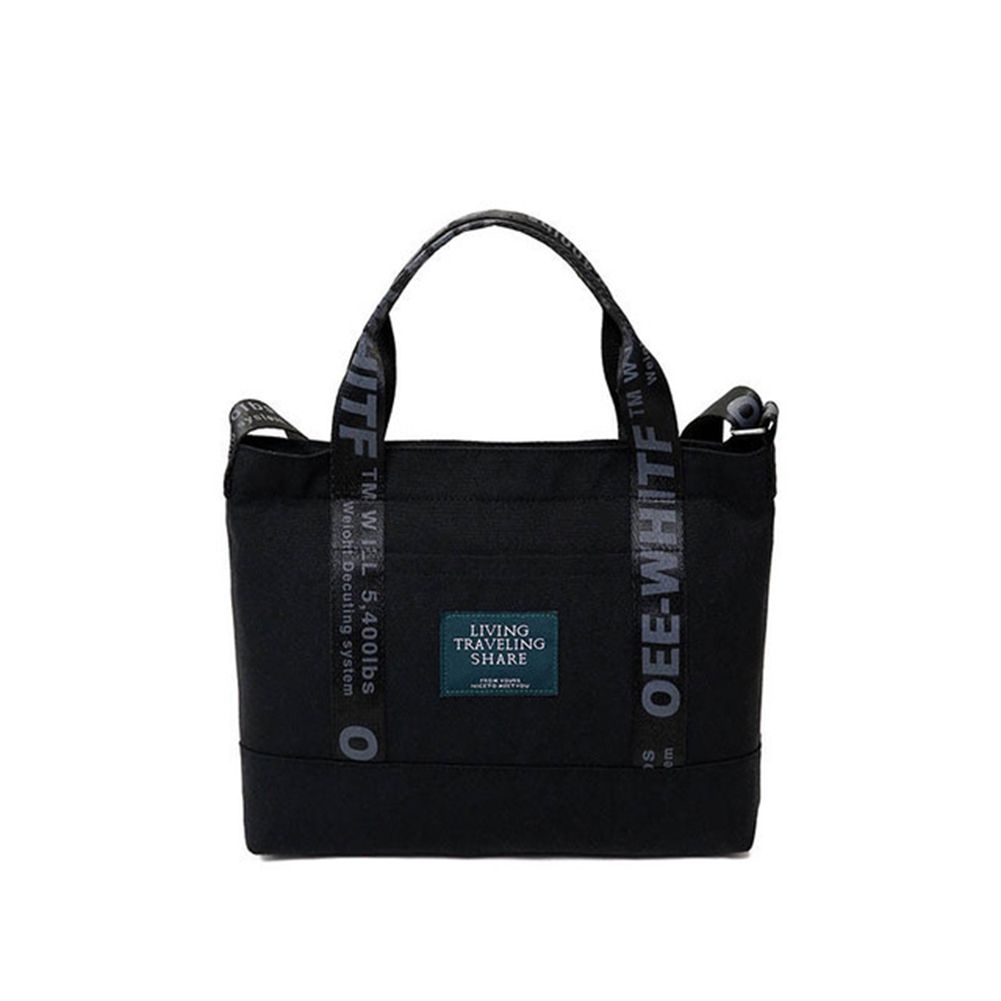 Yfashion Women Portable Canvas Single Shoulder Fashionable All Matching Bag