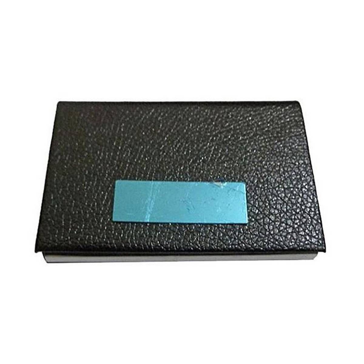 Black Aluminum Business Card Holder