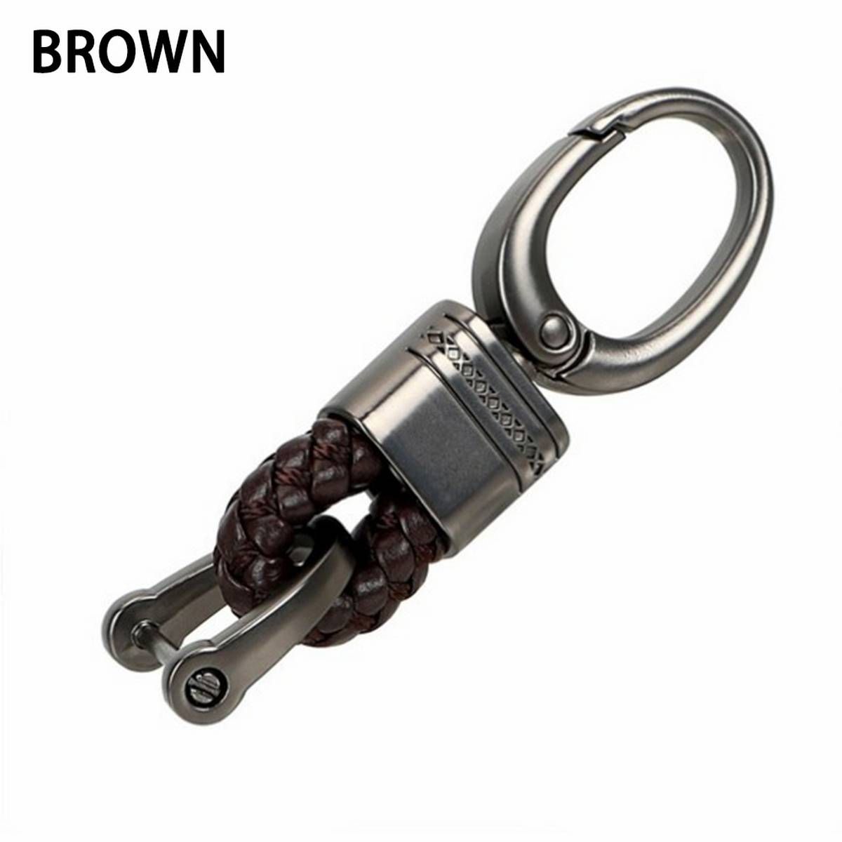 Car Key Holder Key Rings Key Chain Hand Woven Buckle Keychain Car Keyring Gift Creative Auto Accessories