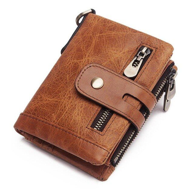KAVIS Leather Wallet Men Coin Purse Male Cuzdan PORTFOLIO MAN Portomonee Small Mini Rfid Walet Pocket Fashion Man Vallet