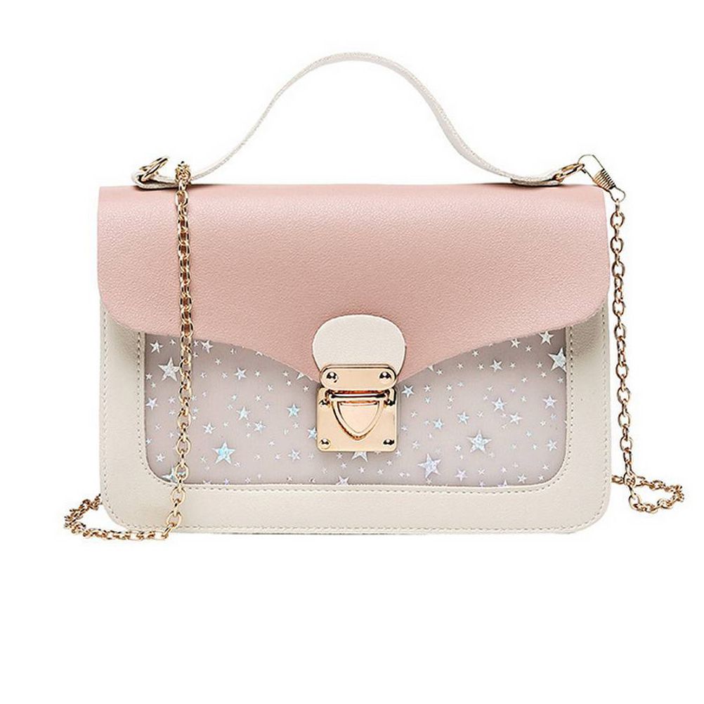 Women Mini Small Square Pack Shoulder Bag Fashion Star Sequin Designer Messenger Crossbody Bag Clutch Wallet lady handbags - Bag - Bag