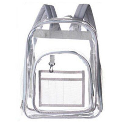 Large Clear Transparent Backpack Stadium Security School Book Bag Travel Black Women Backpack Purse for Girl High Quality Female