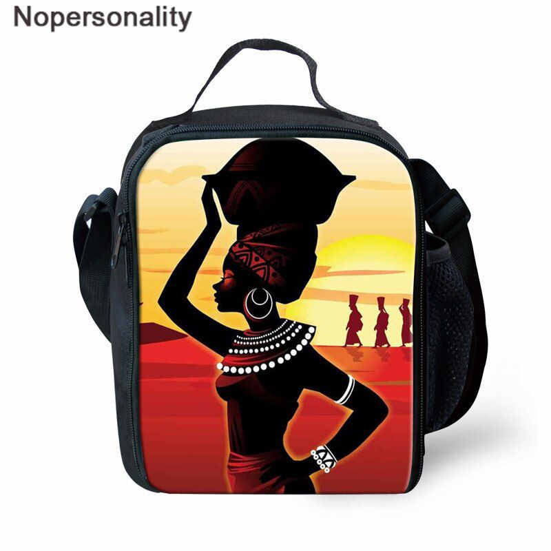 Nopersonality Backpack Women African Traditional Design School Bagpack for Teenage Afro Lady Prints Girls School Bags Rucksack
