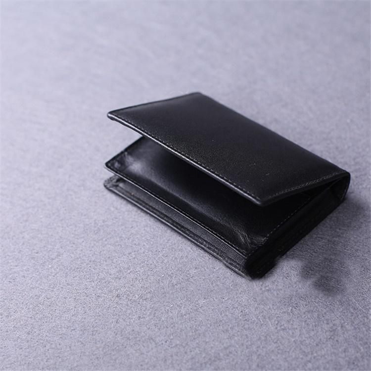 Black Leather Credit & visiting Card Holder