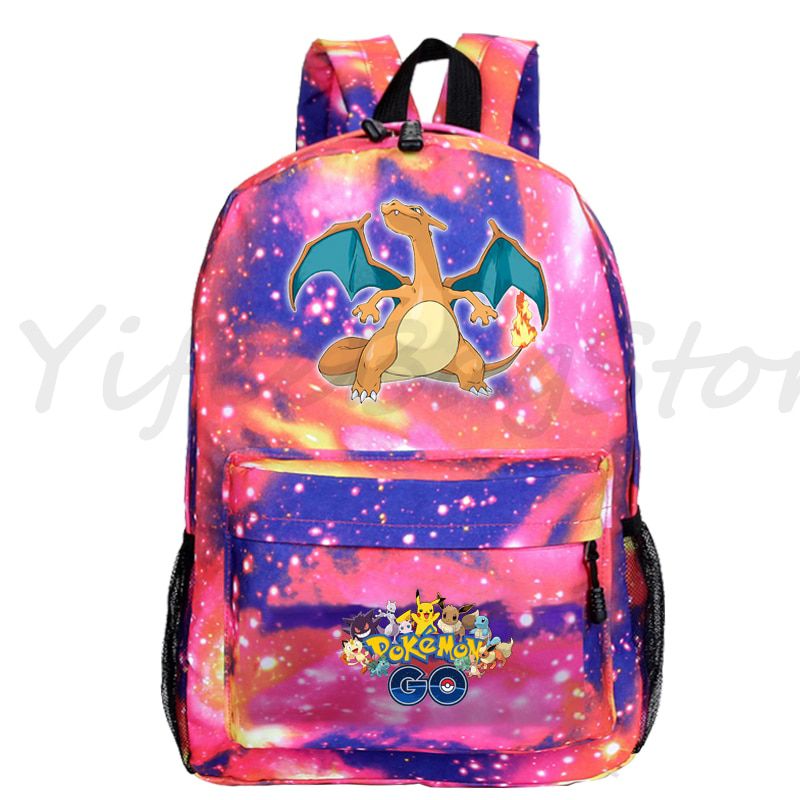 Cartoon Pokemon Backpack Boy Girl School Bags Students School Backpack Students Back to School Mochila Book Bags Teen Rusksack