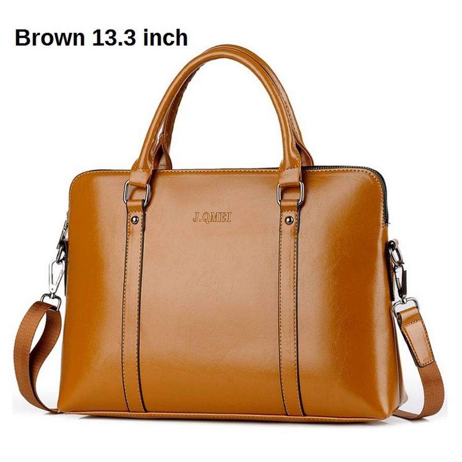 PU Leather Business Laptop bags for women 13.3 14 15.6 inch Shoulder Handbag Briefcase Notebook Messenger bag
