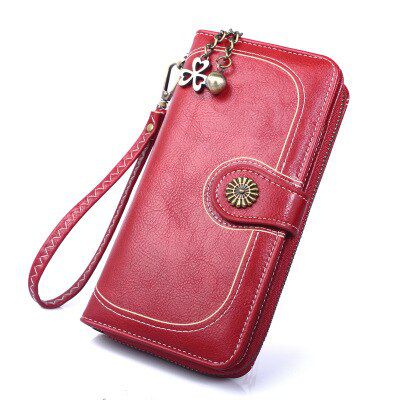 Women Ladies Simple PU Leather Clutch Long Length Card ID Holder Phone Bag Case Purse Clutch 2019 Fashion New Ladies wallet