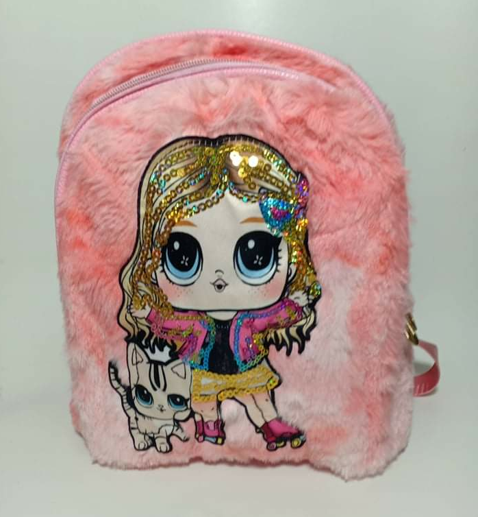 2020 New Design Cutr Cartoon Sequins School Bagpack For Girl Baby School Backpack