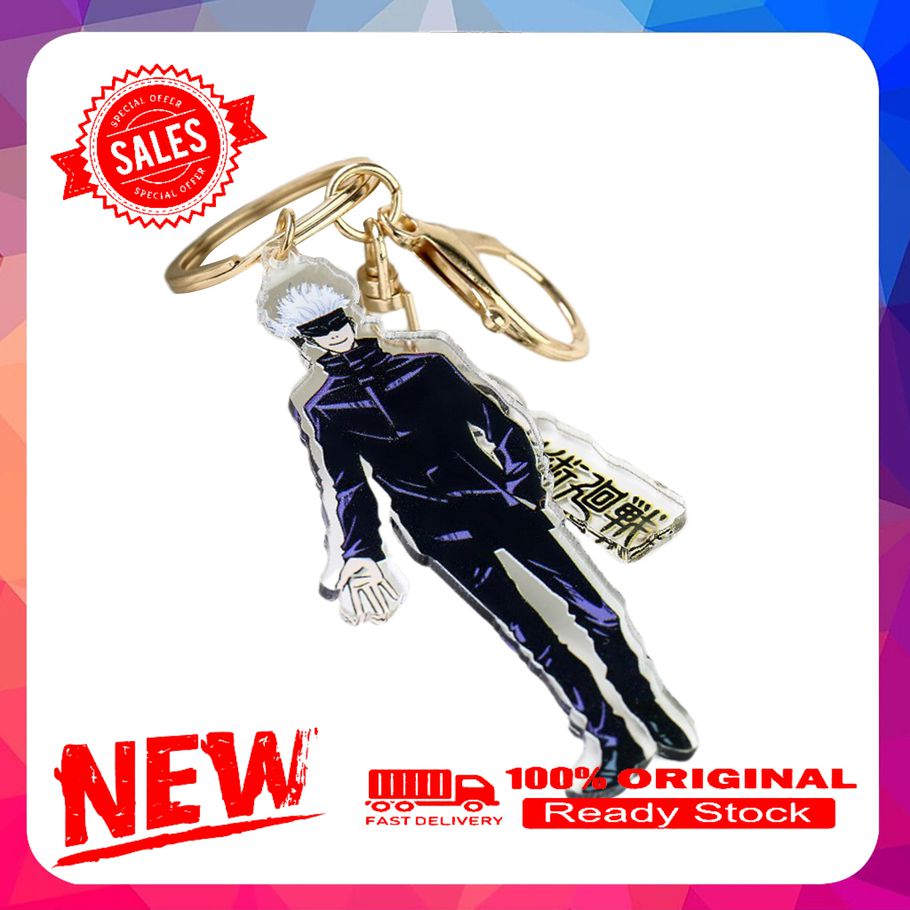 Keychain Cartoon Anime Action Design Jujutsu Kaisen Acrylic Hanging Bag Pendant for Gift