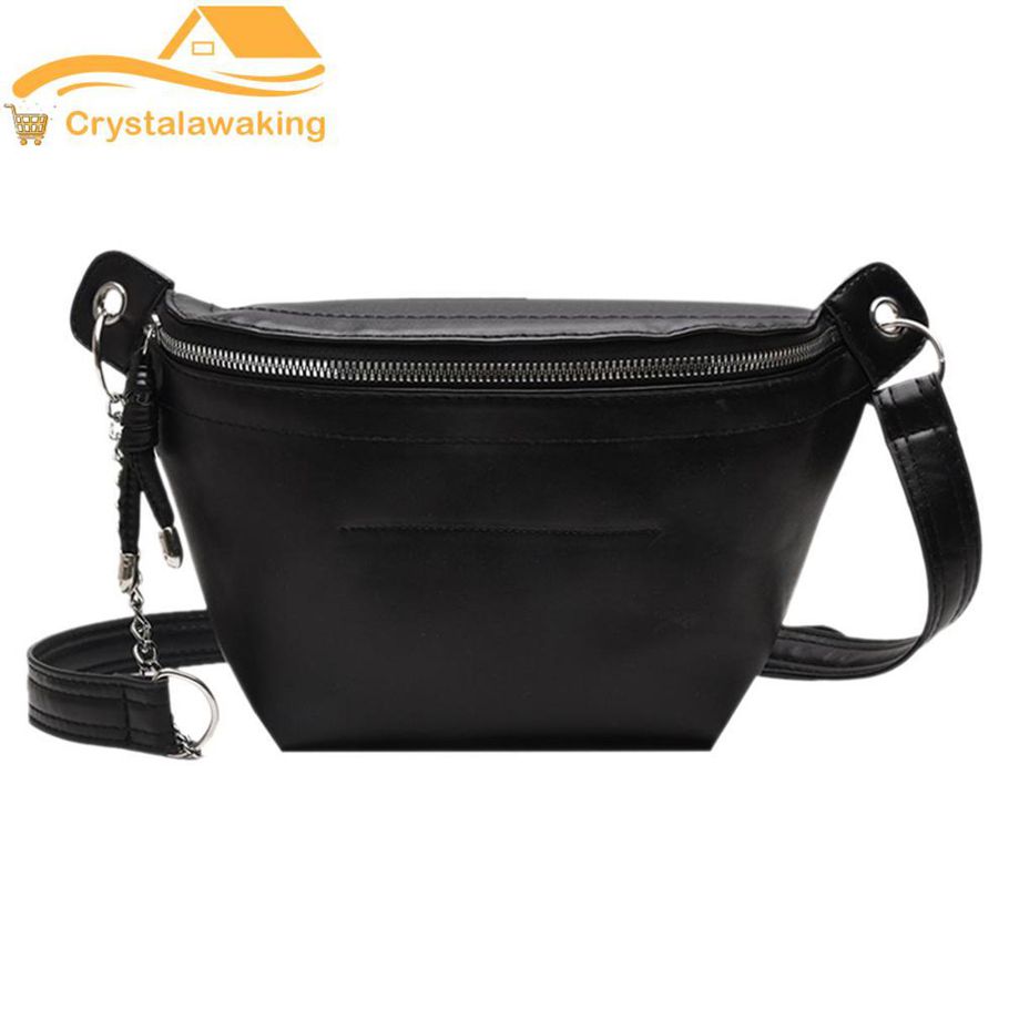 Fanny Chest Pack Women Leather Multi-function Waist Shoulder Crossbody Bag
