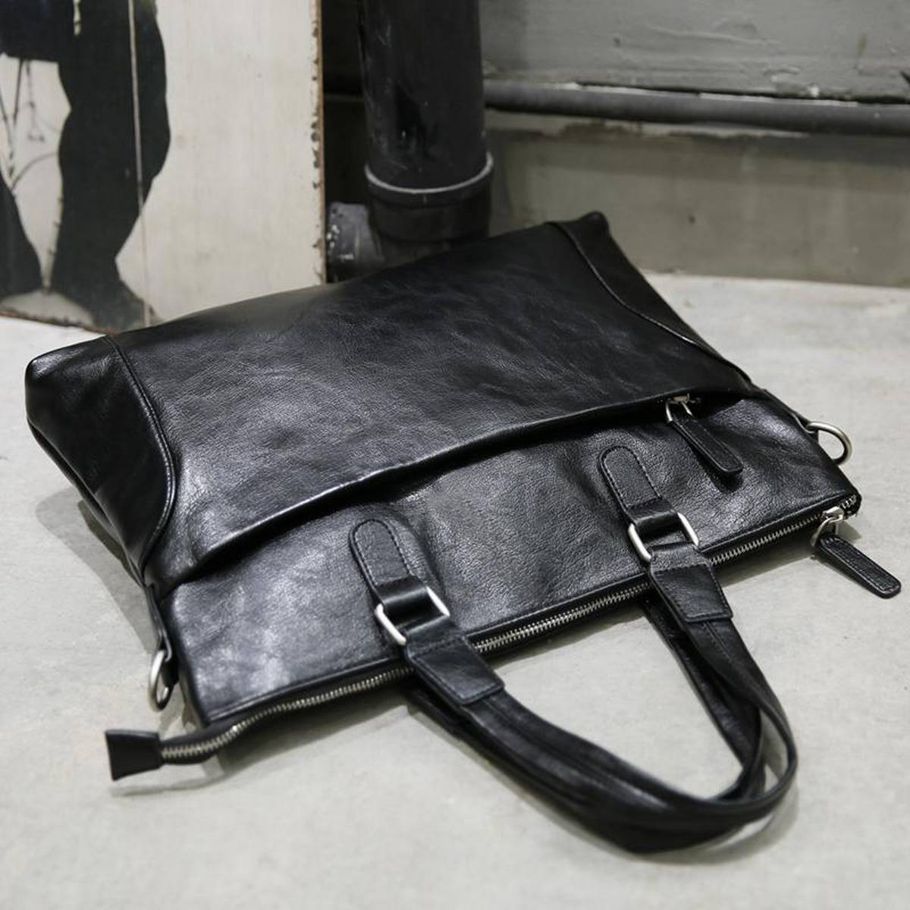 Cow Leather Business Bags Men'S Handbags Men'S Shoulder Messenger Bags Computer Bags Business Briefcases