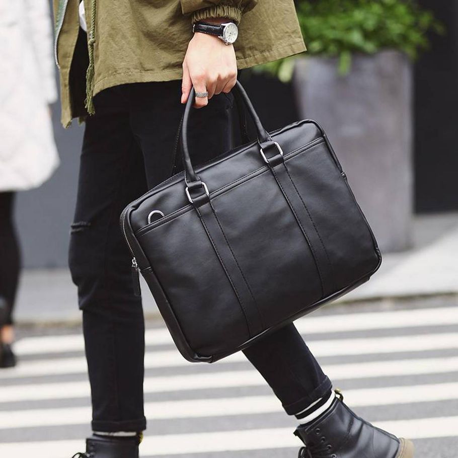 Cow Leather Business Bags New Handbag Business Bag Casual Fashion Shoulder Messenger Bag Men'S Briefcase Tide Computer Bag