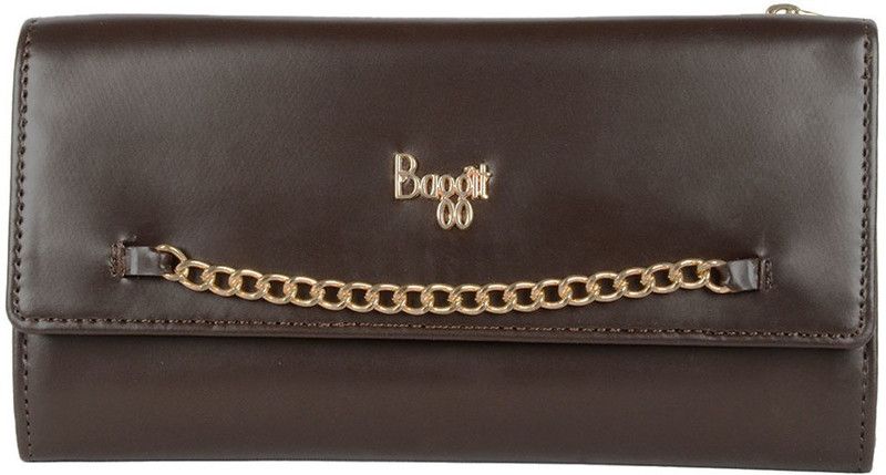 Women Casual Brown Artificial Leather Wallet  (10 Card Slots)