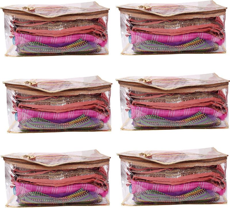 Apratim saree cover Gld cover  (Gold)
