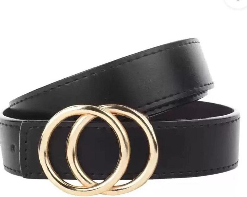 Women Black Texas Leatherite Belt