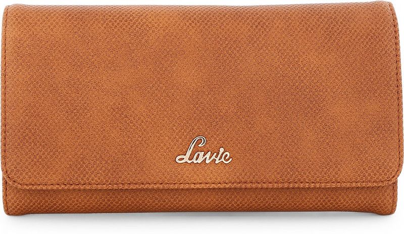 Women Casual Tan Artificial Leather Wallet - Mini  (12 Card Slots)