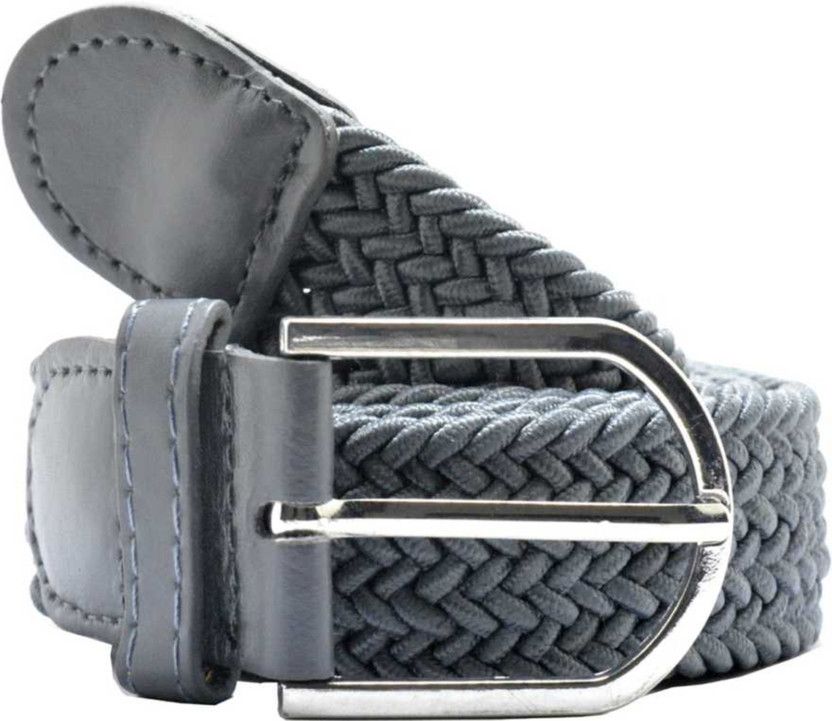 Men & Women Casual Grey Canvas Belt