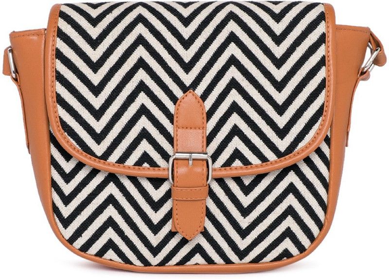 White, Black, Brown Women Sling Bag - Mini