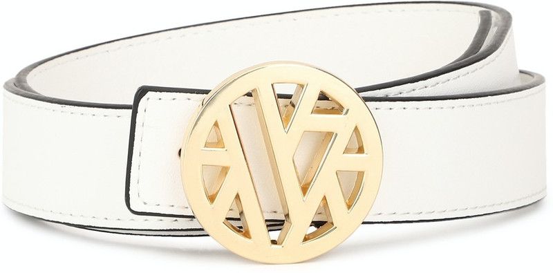 Women Casual White Genuine Leather Belt