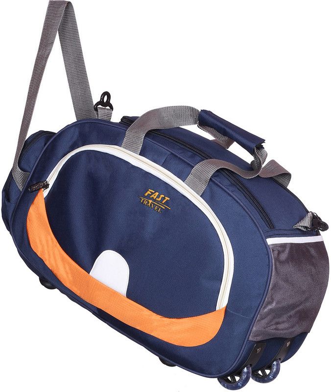 (Expandable) Duffle Bag For Travel Lightweight Waterproof Polyester Duffel Luggage 2 Wheels Duffel With Wheels (Strolley)