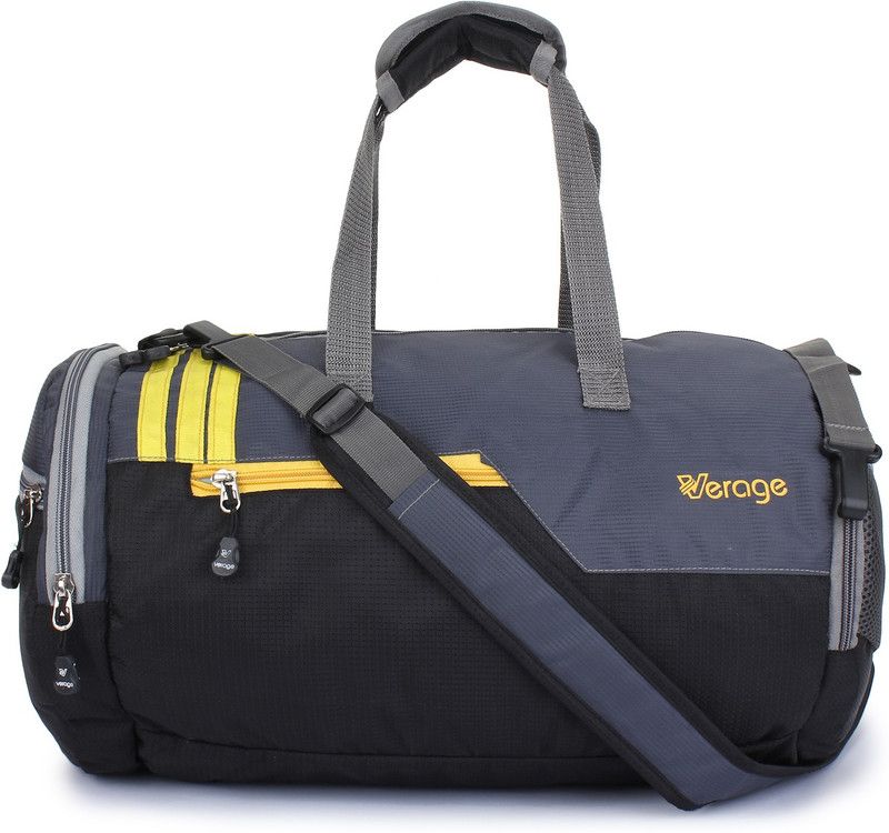 37 L Hand Duffel Bag - Boxer - Men's Polyester 37 litres Duffle Bag / Gym Bag with Shoes Compartment - Grey - Regular Capacity
