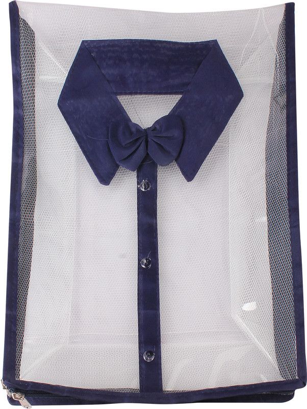 LadyBugBag NA Fashionable Transparent Shirt Cover for 10 Shirts-LBB10379 LBB10379  (Blue)