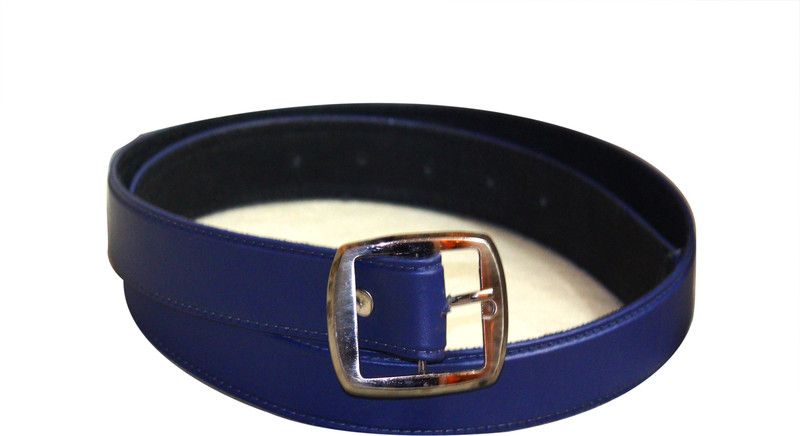 Men & Women Casual, Formal, Party Blue Artificial Leather Belt