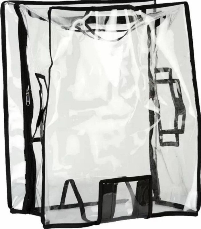 safeit Dust proof and waterproof medium size 65cm to 71cm transparent trolley cover for hard/ soft trolley bag Luggage Cover  (65 cm to 71 cm, Transparent)