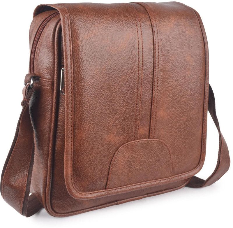 Tan Men Sling Bag - Extra Large