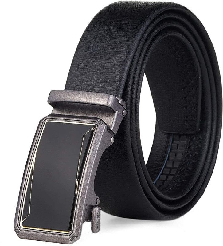 Men Black Texas Leatherite Belt