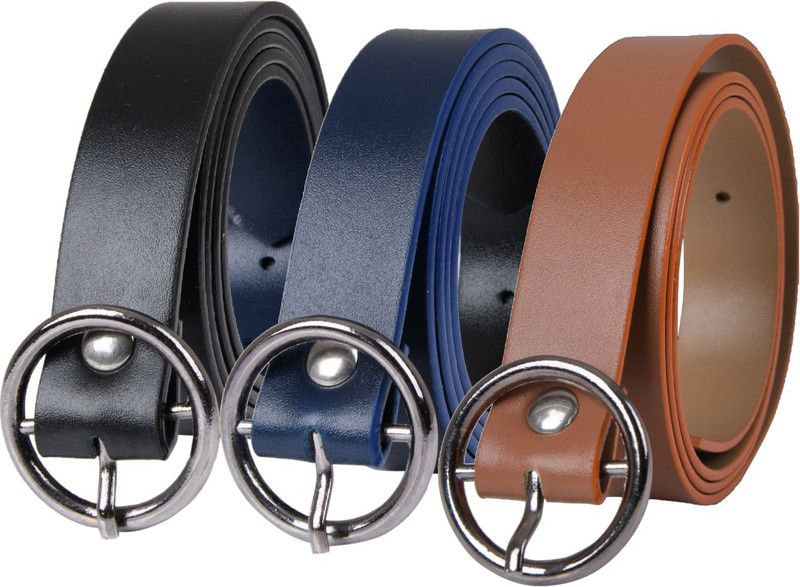 Women Casual Black, Blue, Tan Synthetic Belt