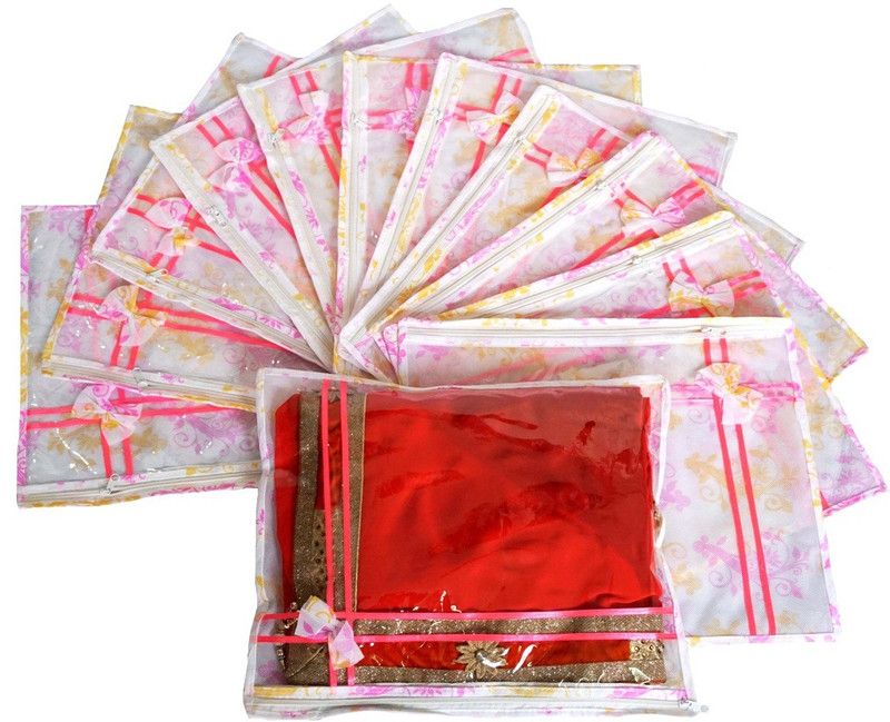 Prem Industries Saree Cover/ Lahenga Cover/ Wardrobe Organiser / Regular Clothes Bag Saree Cover/ Lahenga Cover/ Wardrobe Organiser / Regular Clothes Bag SK0169  (Multicolor)