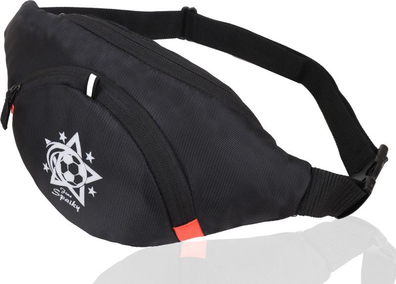 MTRSNG K108 Stylish Real Waist Bag Elegant Style Travel Pouch Passport Holder With Adjustable  (Black)