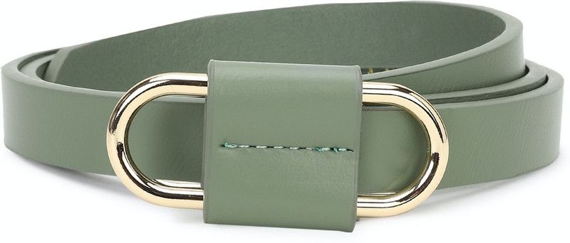 Women Casual Green Genuine Leather Belt